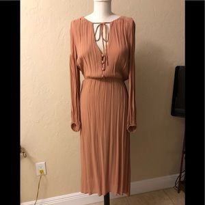 Reformation long sleeve midi dress